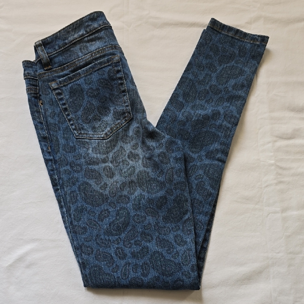 Michael Kors Blue Patterned Skinny Jeans - Picture 8 of 9